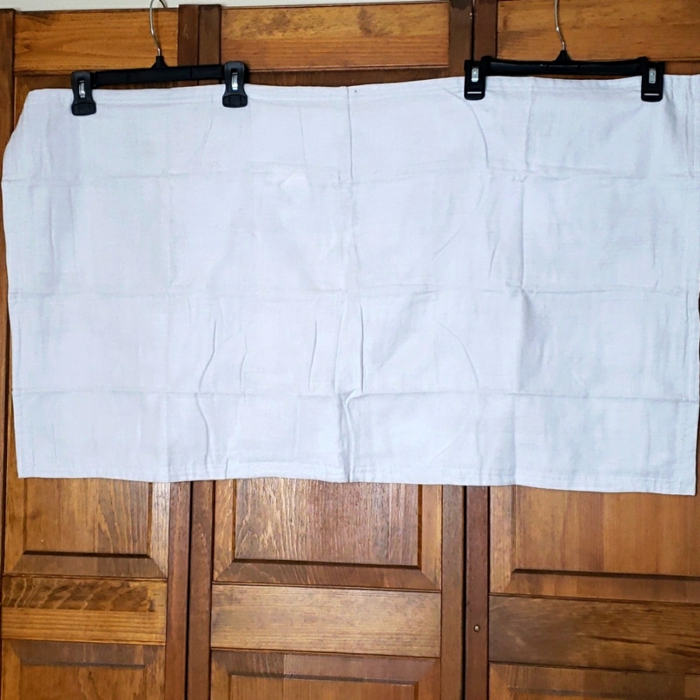 Crate&Barrel NWOT Organic Double Weave Gray King Size Sham